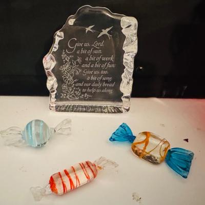 Vintage glass candy and more