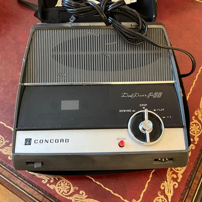 763 Concord Solid State Cassette Tape Recorder