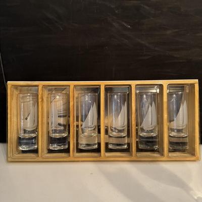 Shot and wine glasses