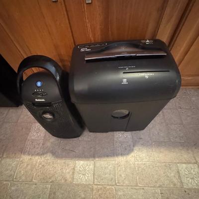 Paper shredder and heater