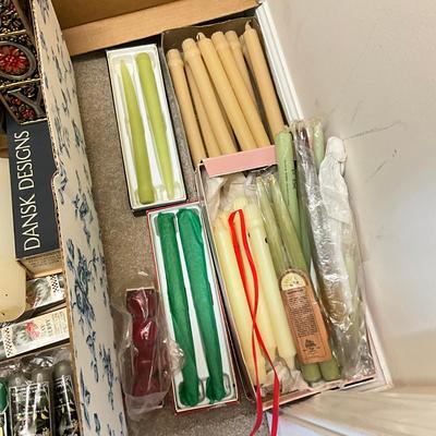772 Large Assortment Of Vintage Candles