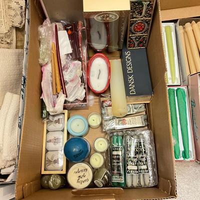 772 Large Assortment Of Vintage Candles