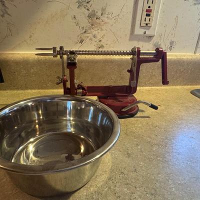 Apple corer single hamburger press percolator