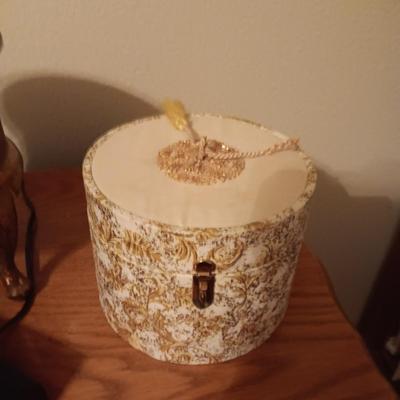 2 SMALLER JEWELRY BOXES AND AN ALARM CLOCK