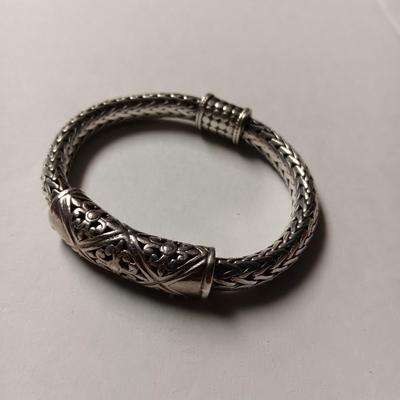 STERLING SILVER BRACELET WITH MAGNETIC CLASP 63.81g