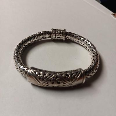 STERLING SILVER BRACELET WITH MAGNETIC CLASP 63.81g