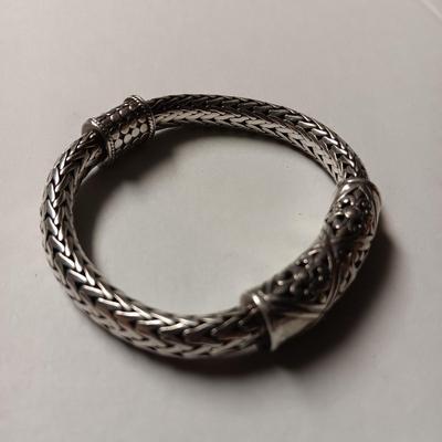 STERLING SILVER BRACELET WITH MAGNETIC CLASP 63.81g