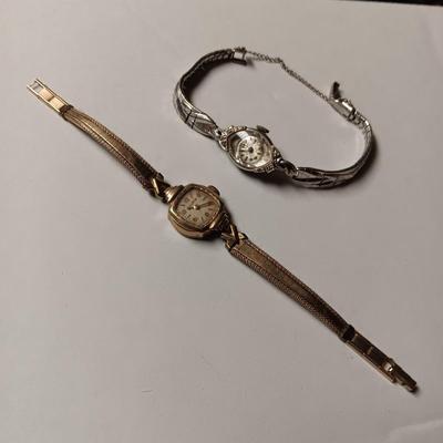 LADIES BULOVA AND ELGIN WATCHES (NOT WORKING)