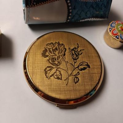 COMPACTS AND A VERY SMALL COIN PURSE