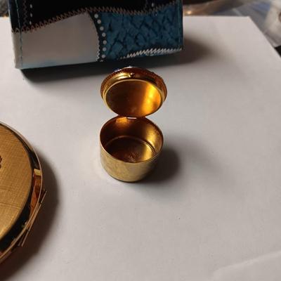 COMPACTS AND A VERY SMALL COIN PURSE