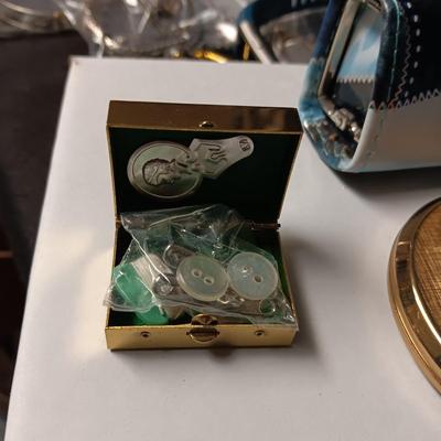 COMPACTS AND A VERY SMALL COIN PURSE
