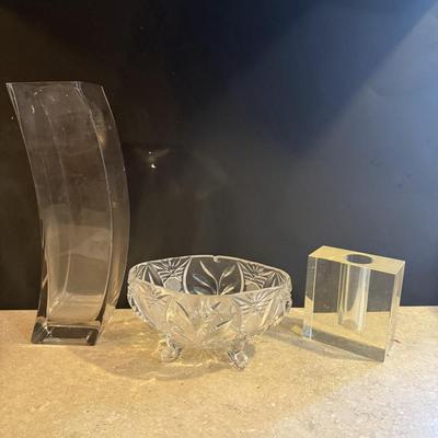 Vases and a candy dish