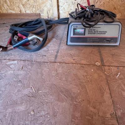 Jumper cables, battery charger, working conditions
