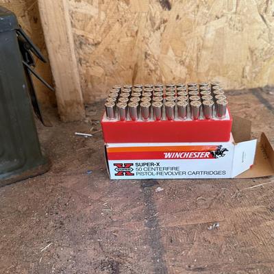 Live ammo and ammo box