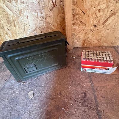 Live ammo and ammo box