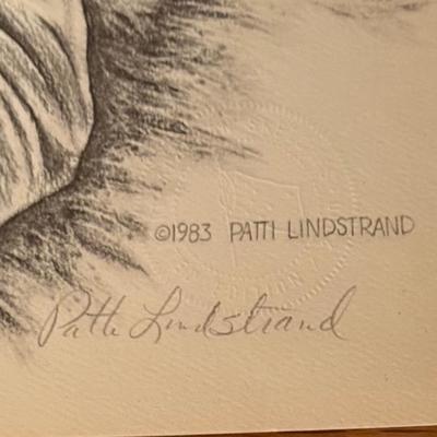 2 Alaskan sketches signed Patti Lindstrand