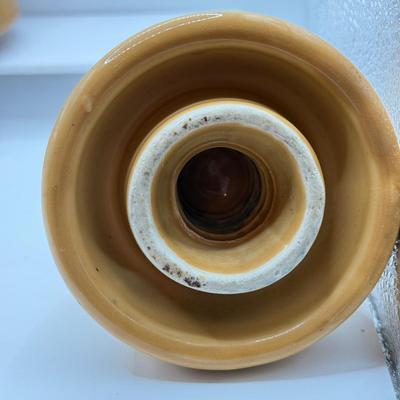 LOT 13K: Vintage Pottery Insulators - one marked Thomas