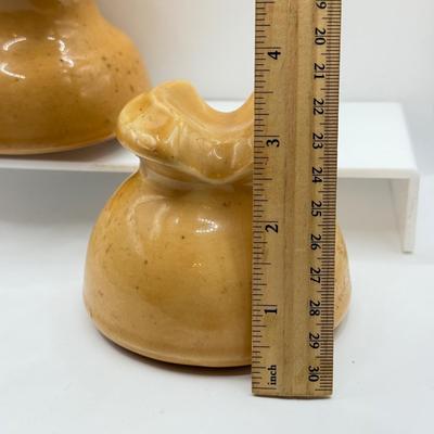 LOT 13K: Vintage Pottery Insulators - one marked Thomas