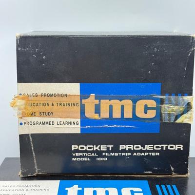 LOT 20L: Vintage TMC Pocket Projectors w/ Boxes & Magazine Airequipt Slide Changer