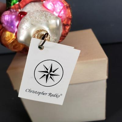 LOT 90P: Vintage Christmas Decorations; Radko, Hallmark, Clip on Beaded Birds, & More