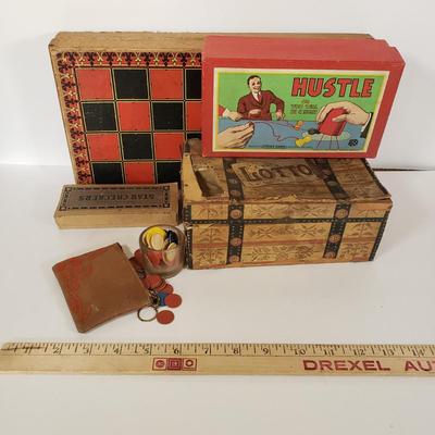 LOT 93L: WWII OPA Ration Coins, Tiddlywinks, Checkers, Lotto, Hustle... or You Will Be Caught