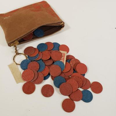 LOT 93L: WWII OPA Ration Coins, Tiddlywinks, Checkers, Lotto, Hustle... or You Will Be Caught