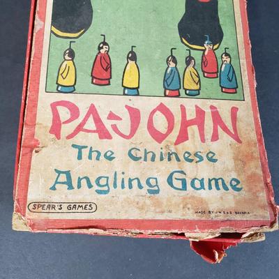 LOT 96L: Pa-John Chinese Angling Game with Milton Bradley Jack Straws & Royal Jack Straws