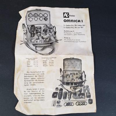 LOT 98P: Kitzler Omnica Case with Accessories for Leica Camera