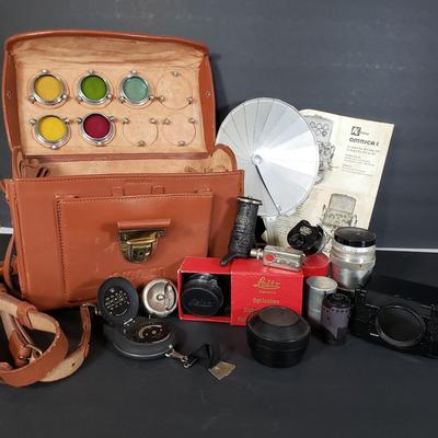 LOT 98P: Kitzler Omnica Case with Accessories for Leica Camera
