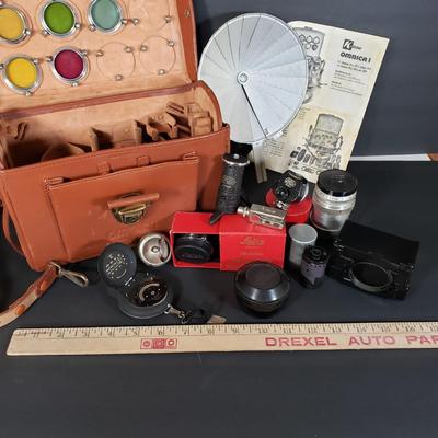 LOT 98P: Kitzler Omnica Case with Accessories for Leica Camera