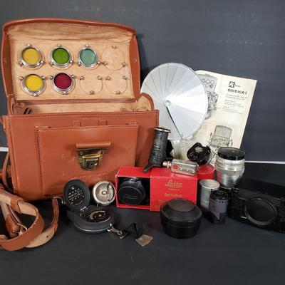 LOT 98P: Kitzler Omnica Case with Accessories for Leica Camera