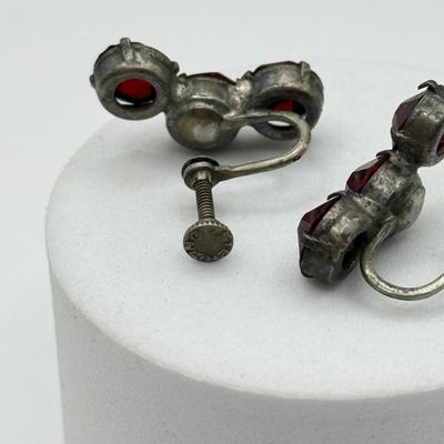 LOT 104J: Vintage Sterling Silver Screwback Earrings (14.76gtw)