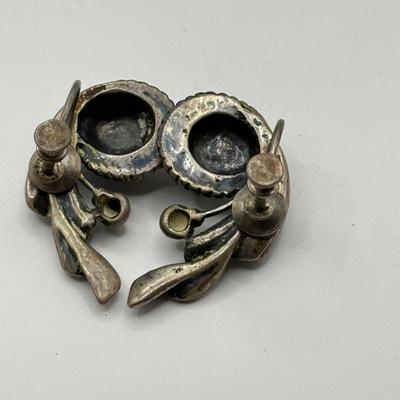 LOT 104J: Vintage Sterling Silver Screwback Earrings (14.76gtw)