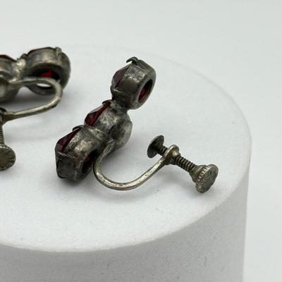 LOT 104J: Vintage Sterling Silver Screwback Earrings (14.76gtw)