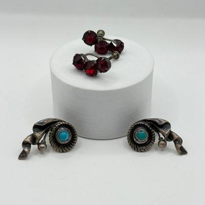 LOT 104J: Vintage Sterling Silver Screwback Earrings (14.76gtw)