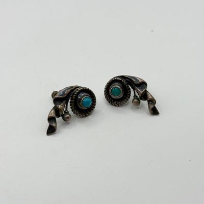 LOT 104J: Vintage Sterling Silver Screwback Earrings (14.76gtw)