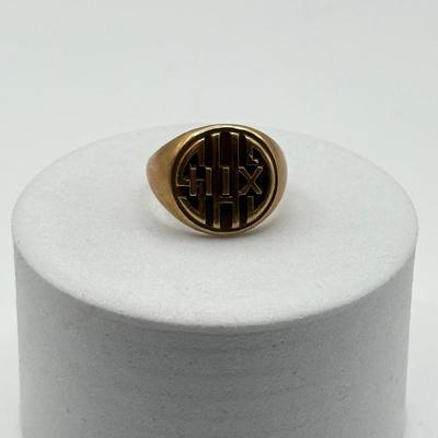 LOT 105J: Vintage GHS XIII 14k Gold Ring (6.9g)