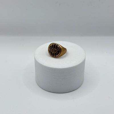 LOT 105J: Vintage GHS XIII 14k Gold Ring (6.9g)