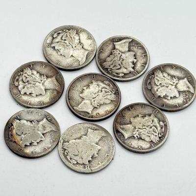 LOT 110J: 24 Mercury Head Dimes