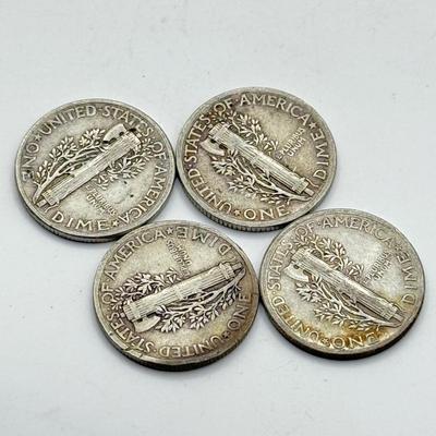 LOT 110J: 24 Mercury Head Dimes