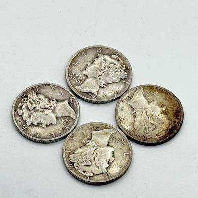 LOT 110J: 24 Mercury Head Dimes
