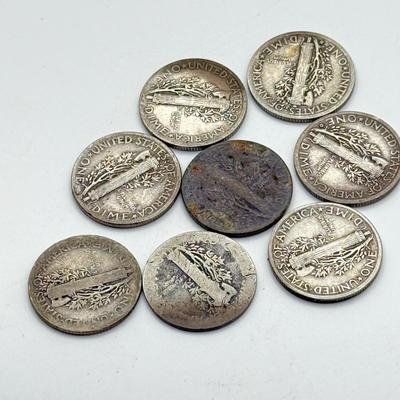 LOT 110J: 24 Mercury Head Dimes