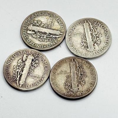 LOT 110J: 24 Mercury Head Dimes