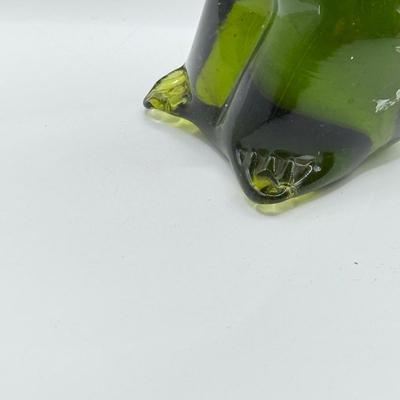 LOT 113K: Collection of Blown Glass Animals: Handblown Pilgrim Amber Horse & Snail, Avocado Bear, Orange Bubble Whale made in Japan...