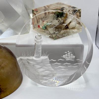 LOT 116K: Paperweight Collection: Playboy, Coins & More
