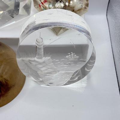 LOT 116K: Paperweight Collection: Playboy, Coins & More