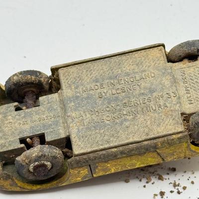 LOT 118K: Vintage Die Cast Metal Cars: 1964 Scammell No 16 Snow Pow, 1965 Lesney England Matchbox Series No 45 Ford Corsair & 1970 No...
