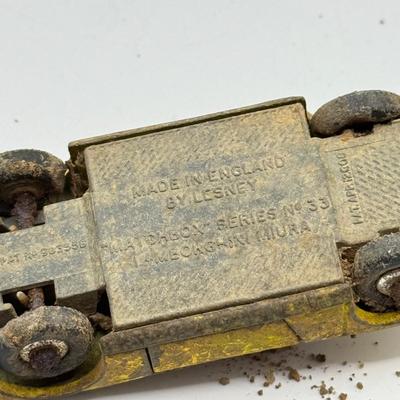 LOT 118K: Vintage Die Cast Metal Cars: 1964 Scammell No 16 Snow Pow, 1965 Lesney England Matchbox Series No 45 Ford Corsair & 1970 No...