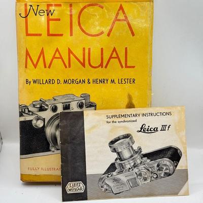 LOT 120L: Vintage Leica IIIc Camera w/ Box, Instructions & Manual