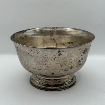 LOT 121K: Paul Revere Reproduction Cartier Sterling Silver 5" Bowl 1227A (180g)